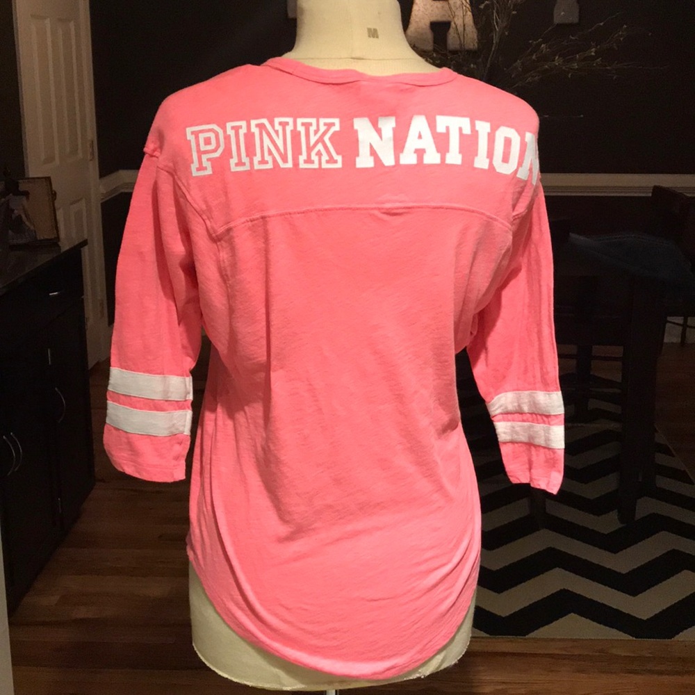 Victoria secret pink half quarter shirt